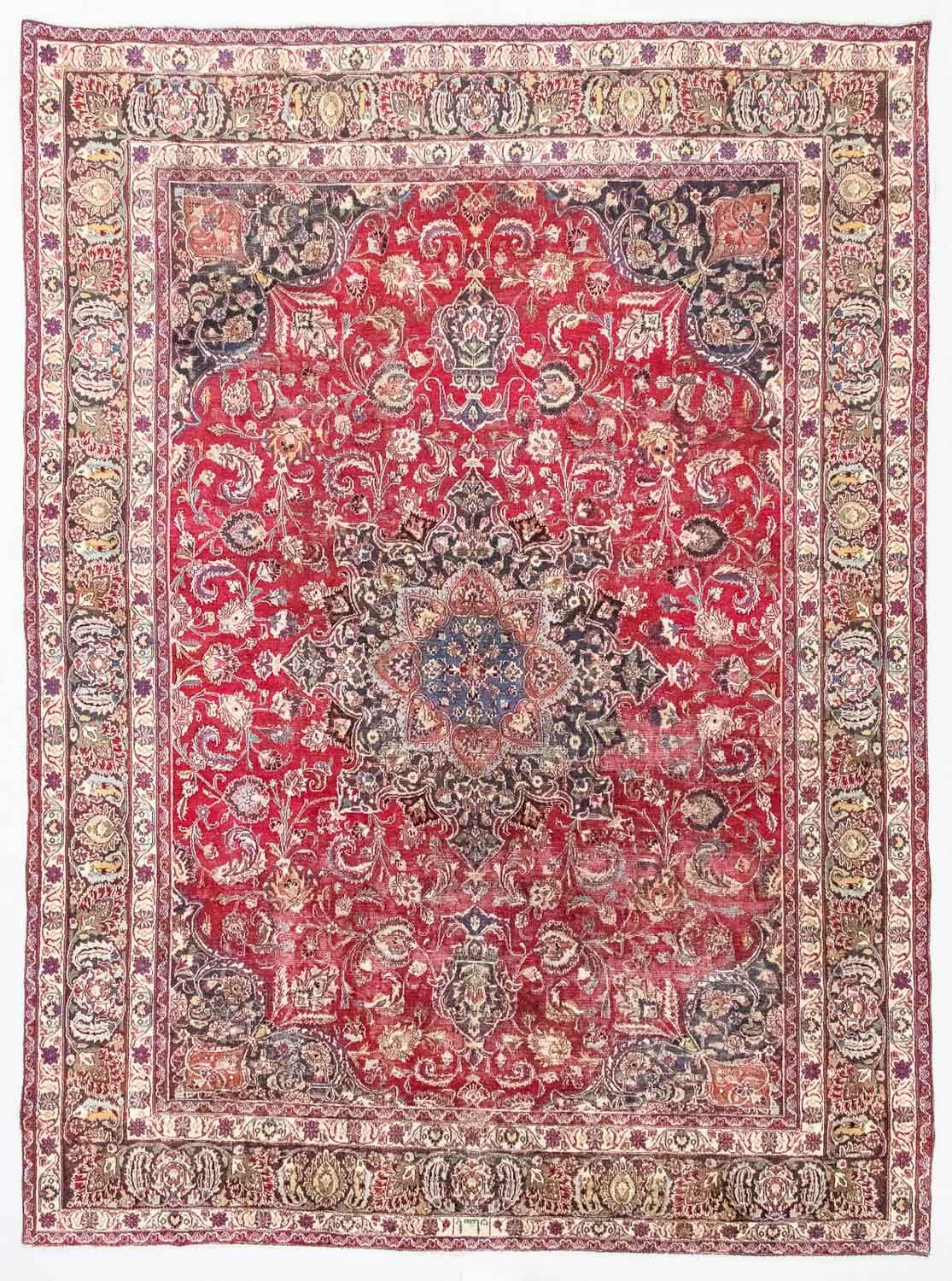 Tappeto Persero - Keshan - 377 x 282 cm - rosso