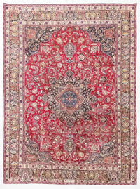 Tappeto Persero - Keshan - 377 x 282 cm - rosso