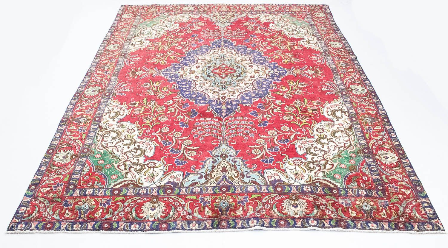 Tappeto Persero - Tabriz - 377 x 277 cm - rosso