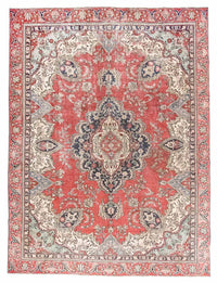 Tappeto Persero - Tabriz - 345 x 266 cm - rosso