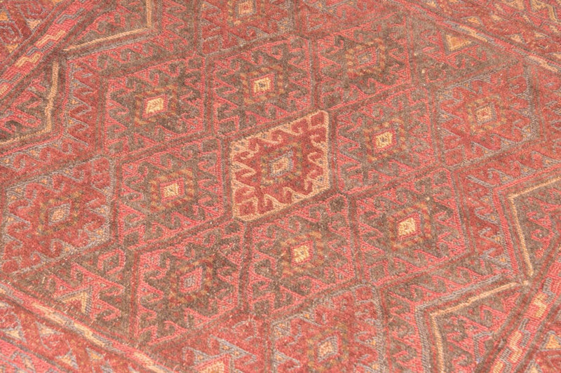 Tappeto Kelim - Orientale quadrato  - 123 x 114 cm - rosso