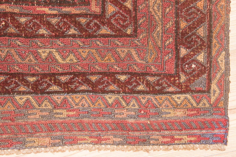 Tappeto Kelim - Orientale quadrato  - 123 x 114 cm - rosso