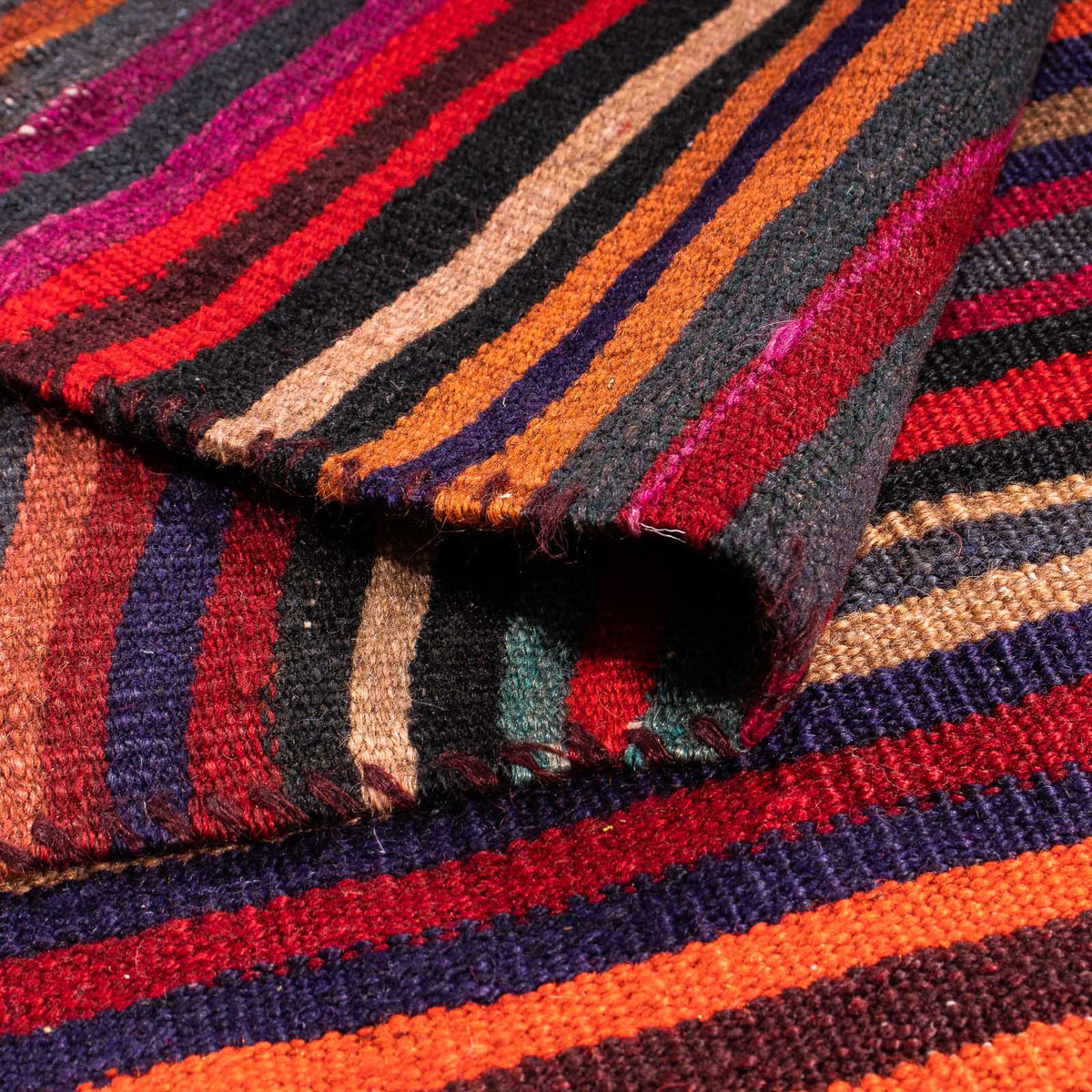 Tappeto Kelim - Vecchio - 200 x 110 cm - multicolore