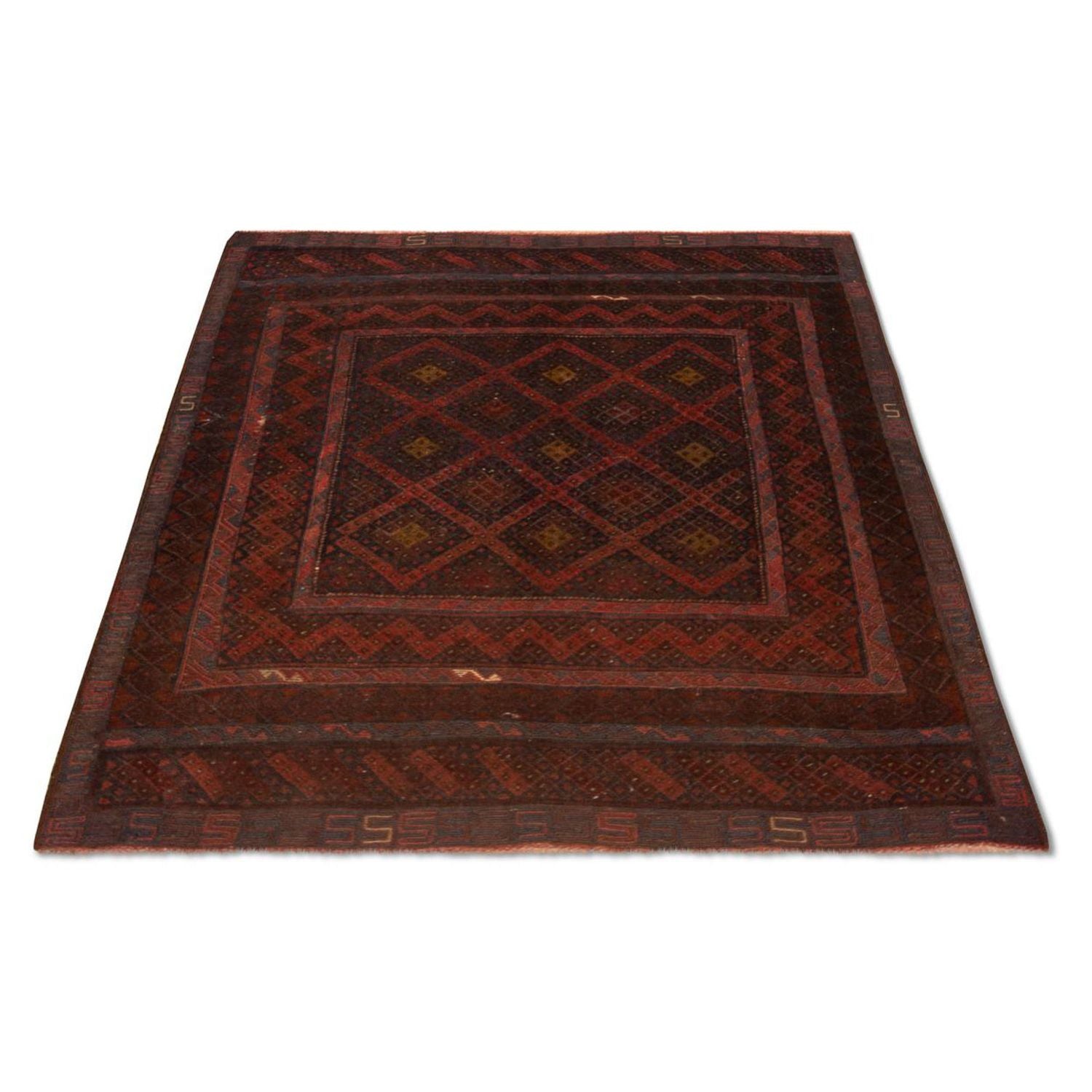 Tappeto Kelim - Orientale - 139 x 118 cm - marrone