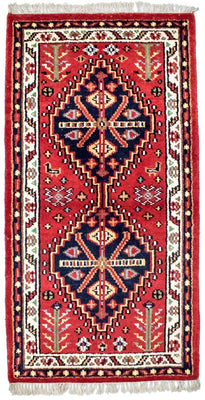 Tappeto orientale - 160 x 90 cm - rosso