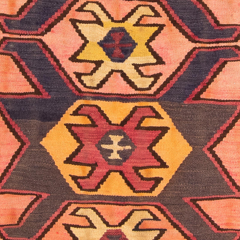 Tappeto corsia Tappeto Kelim - Vecchio - 265 x 140 cm - multicolore