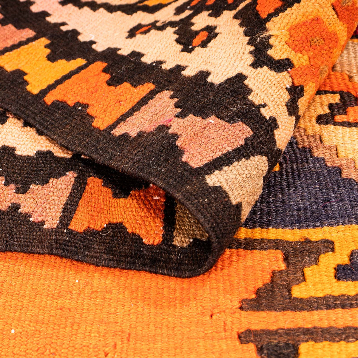 Tappeto corsia Tappeto Kelim - Vecchio - 290 x 140 cm - multicolore