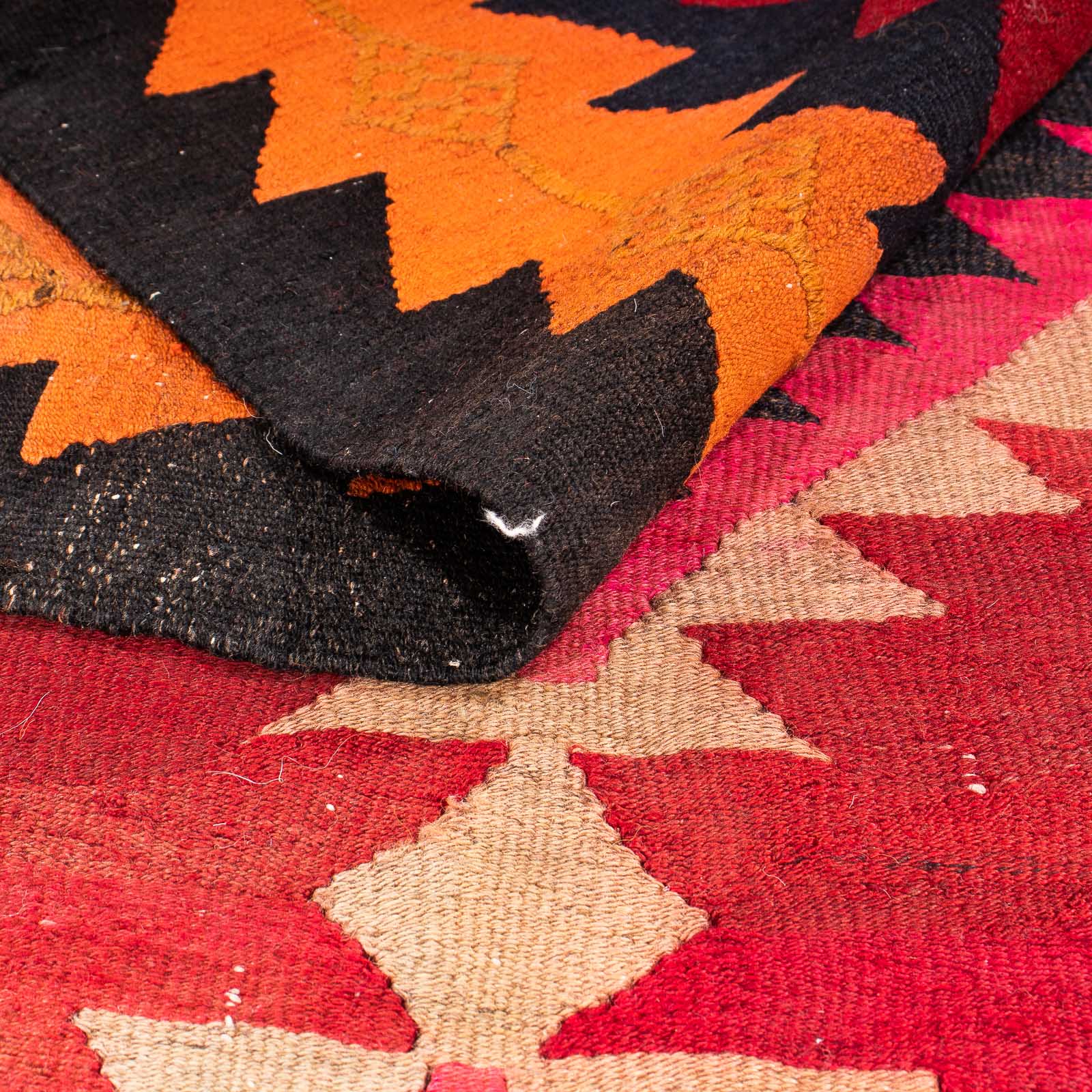 Tappeto corsia Tappeto Kelim - Vecchio - 360 x 160 cm - multicolore