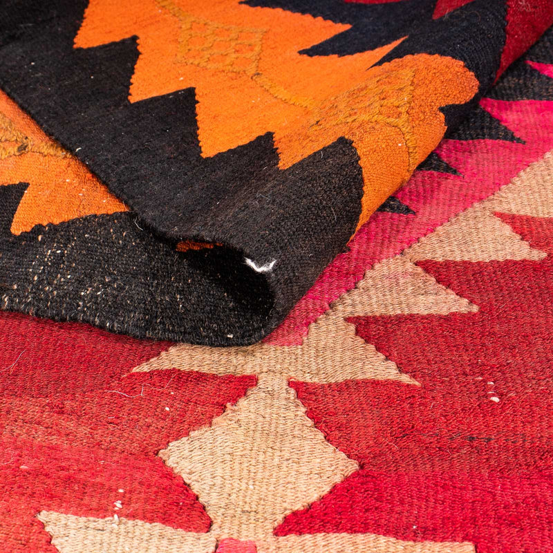 Tappeto corsia Tappeto Kelim - Vecchio - 360 x 160 cm - multicolore