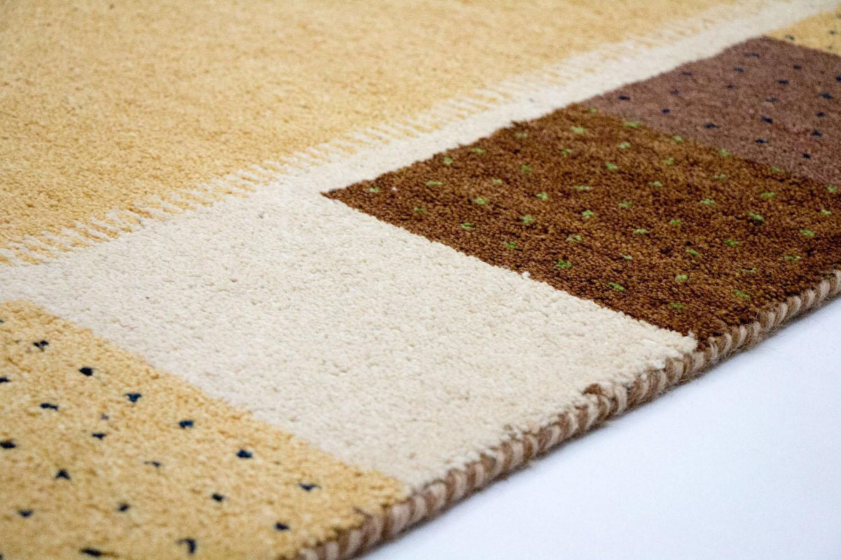 Tappeto Gabbeh - Indus - 239 x 174 cm - oro