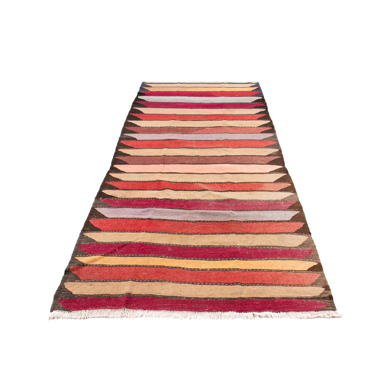 Tappeto corsia Tappeto Kelim - Vecchio - 320 x 150 cm - multicolore