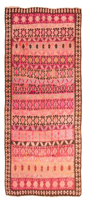 Tappeto corsia Tappeto Kelim - Vecchio - 390 x 178 cm - multicolore