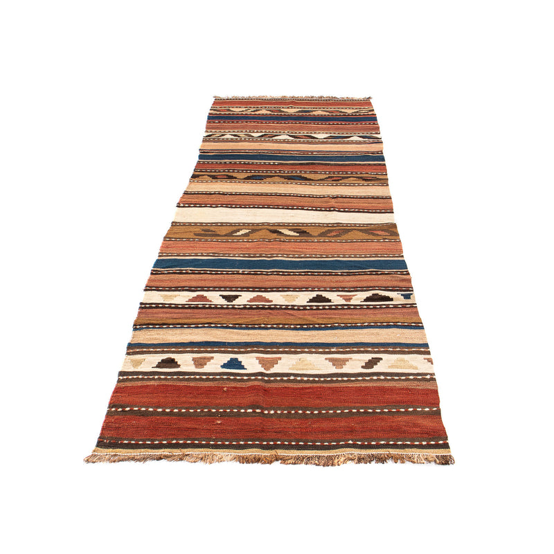 Tappeto corsia Tappeto Kelim - Vecchio - 290 x 90 cm - multicolore