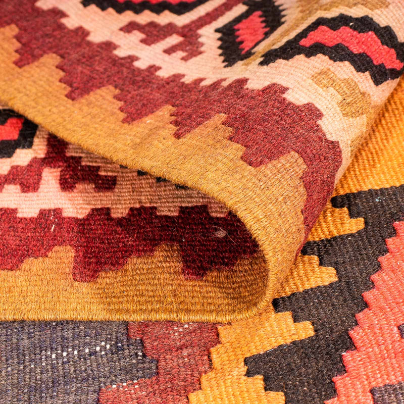 Tappeto corsia Tappeto Kelim - Vecchio - 290 x 150 cm - multicolore