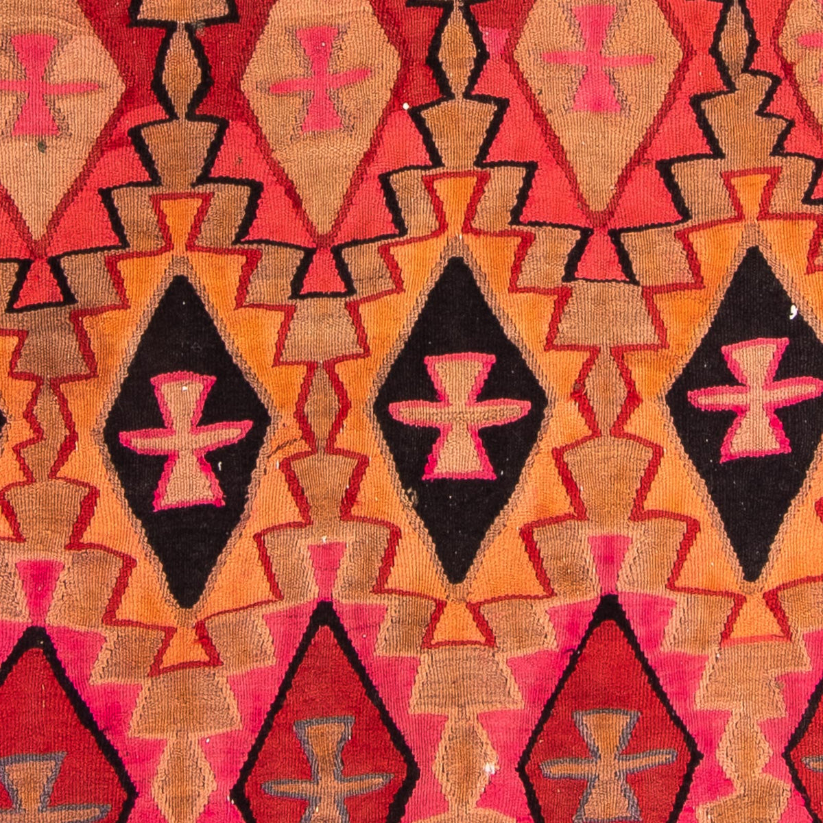 Tappeto corsia Tappeto Kelim - Vecchio - 308 x 145 cm - multicolore