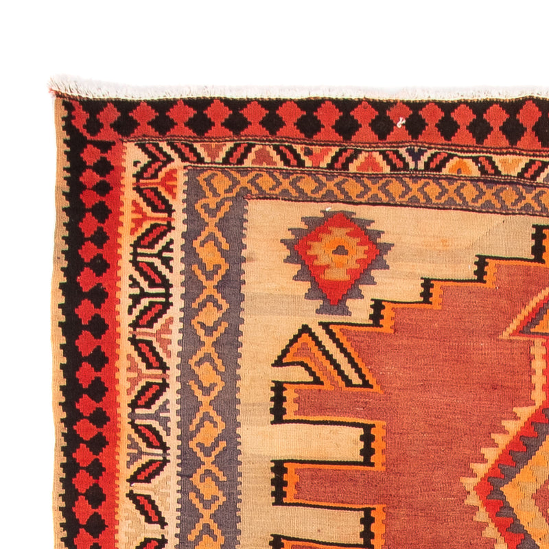 Tappeto corsia Tappeto Kelim - Vecchio - 300 x 150 cm - multicolore