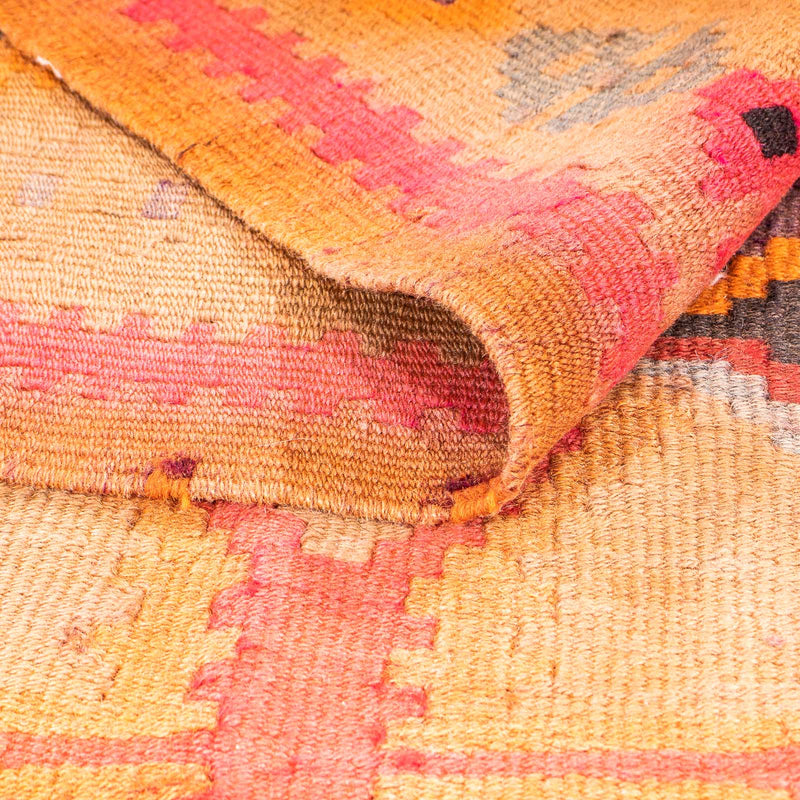 Tappeto corsia Tappeto Kelim - Vecchio - 355 x 142 cm - multicolore