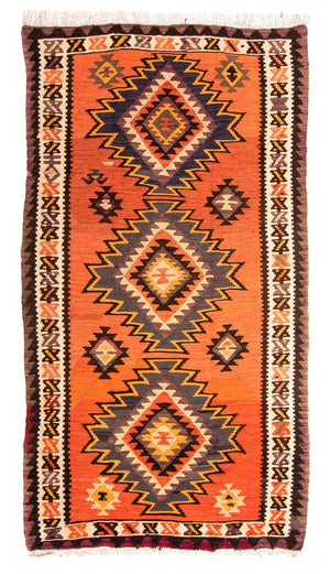 Tappeto Kelim - Vecchio - 260 x 130 cm - multicolore