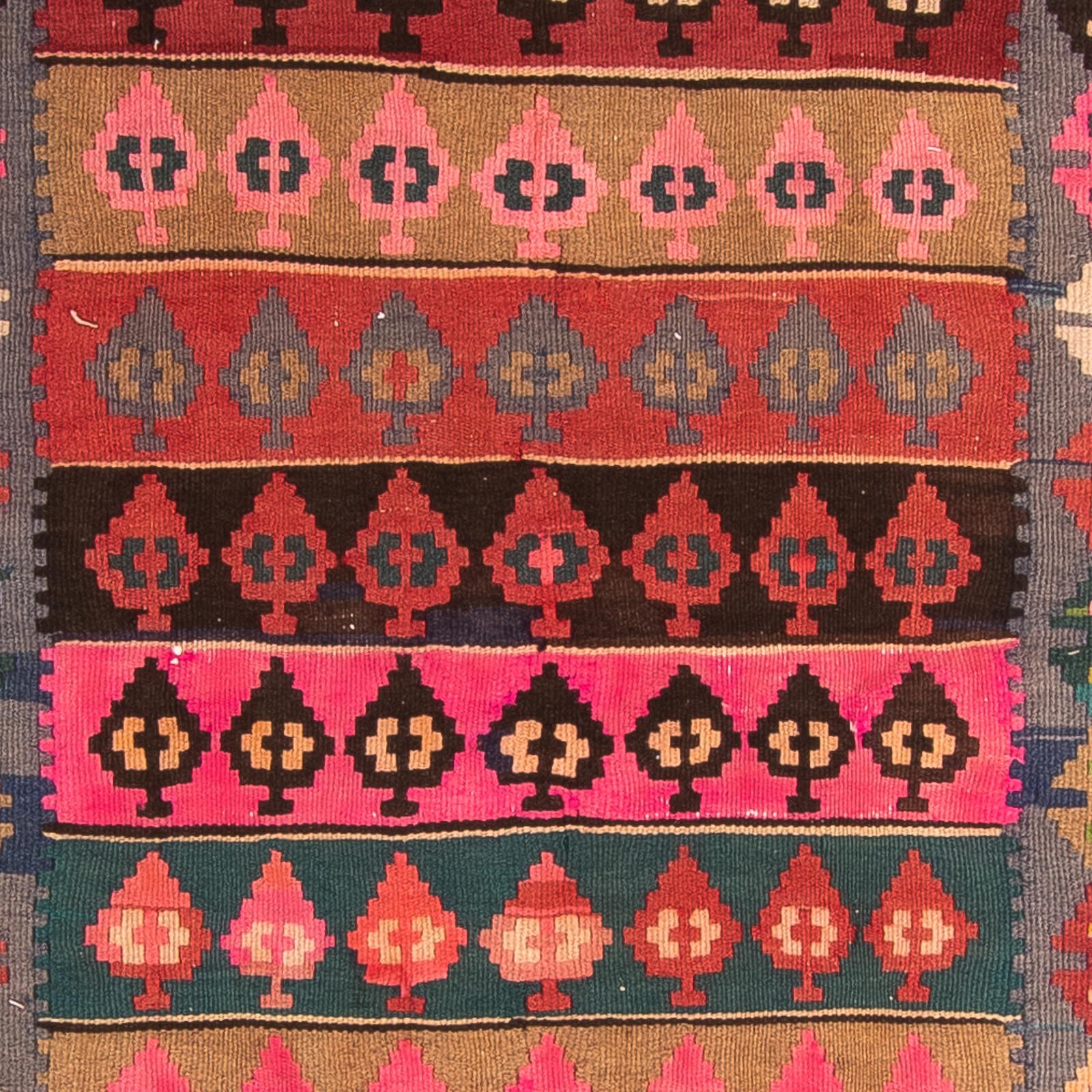 Tappeto corsia Tappeto Kelim - Vecchio - 350 x 140 cm - multicolore
