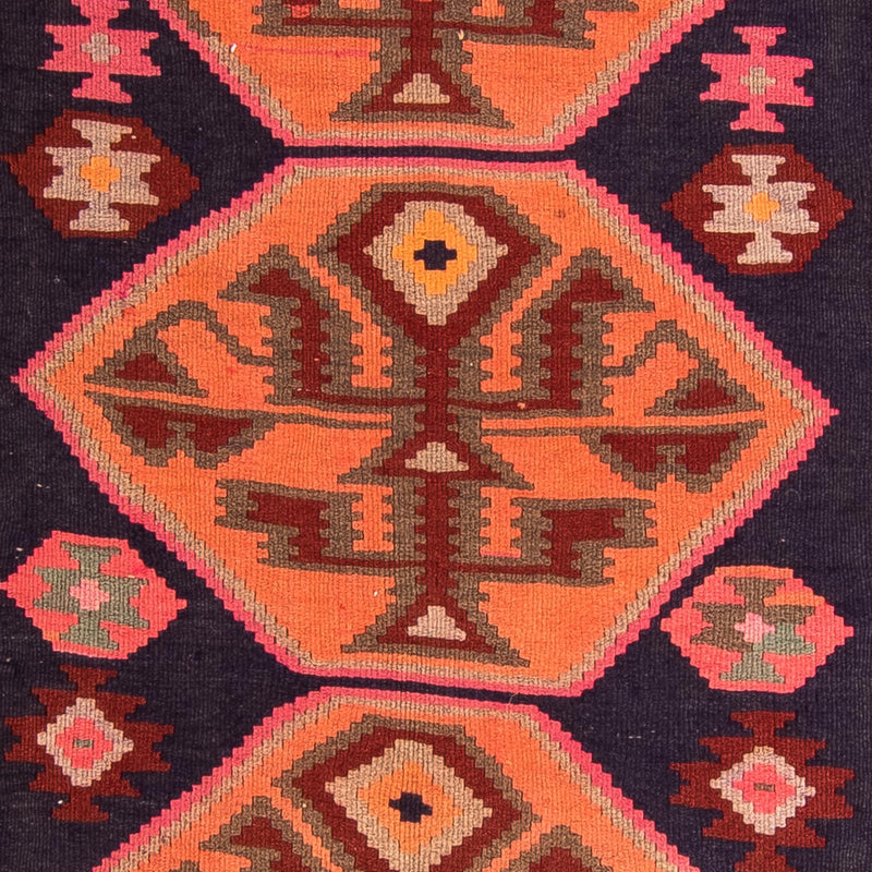 Tappeto corsia Tappeto Kelim - Vecchio - 320 x 145 cm - multicolore