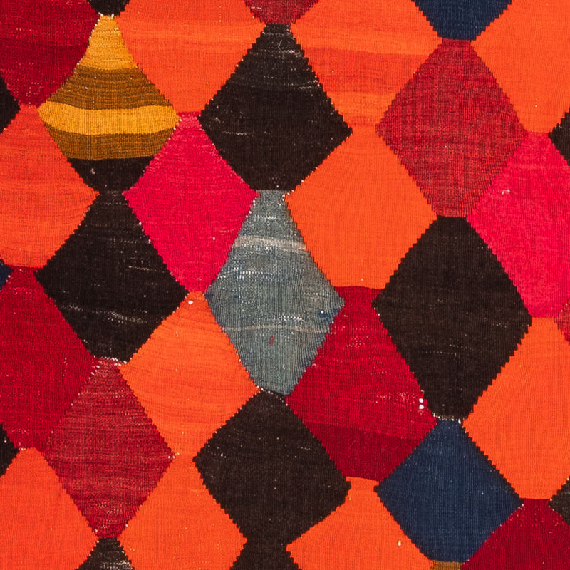 Tappeto corsia Tappeto Kelim - Vecchio - 320 x 145 cm - multicolore