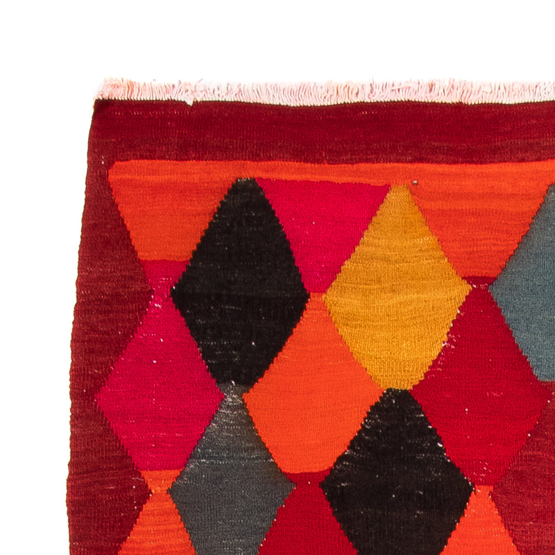 Tappeto corsia Tappeto Kelim - Vecchio - 320 x 145 cm - multicolore