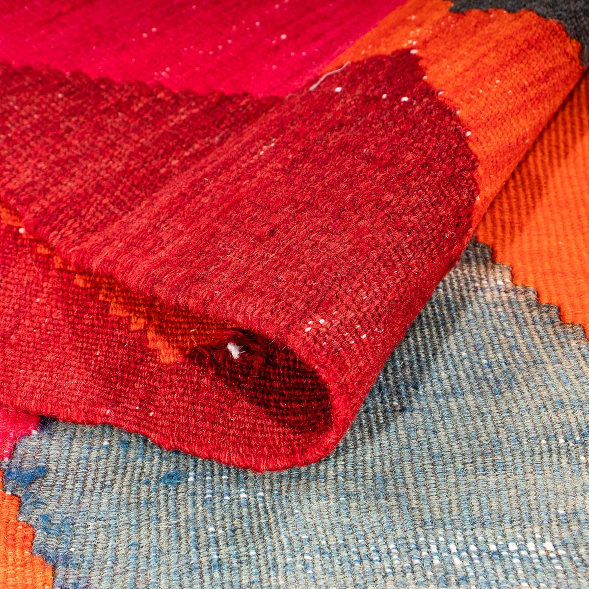 Tappeto corsia Tappeto Kelim - Vecchio - 320 x 145 cm - multicolore