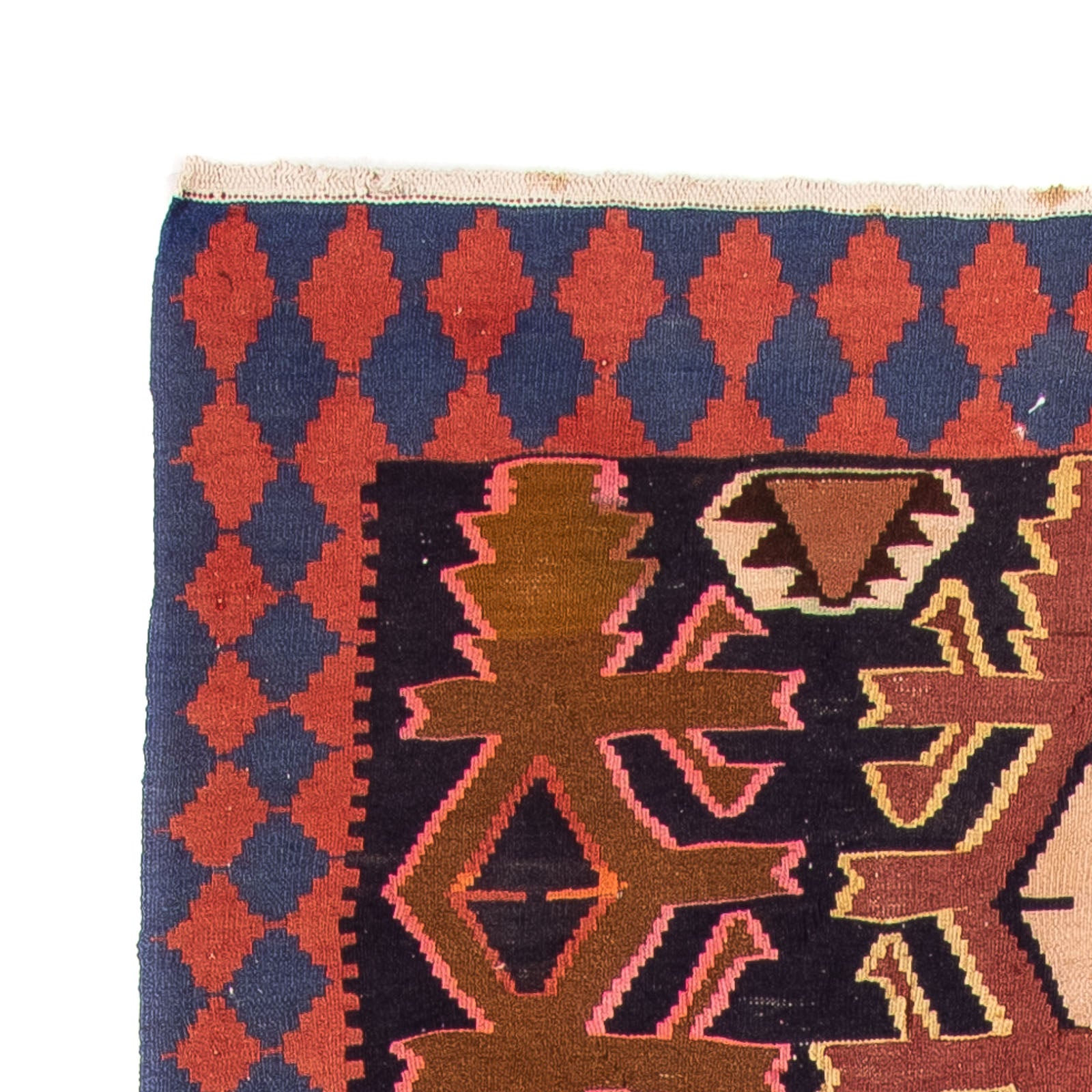 Tappeto corsia Tappeto Kelim - Vecchio - 300 x 135 cm - multicolore