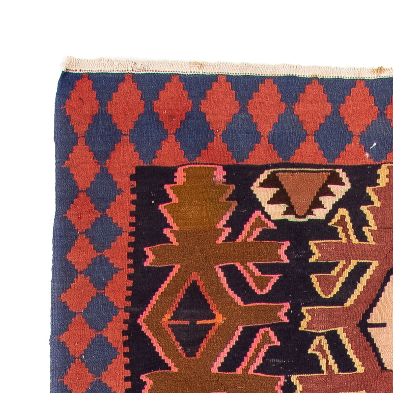 Tappeto corsia Tappeto Kelim - Vecchio - 300 x 135 cm - multicolore