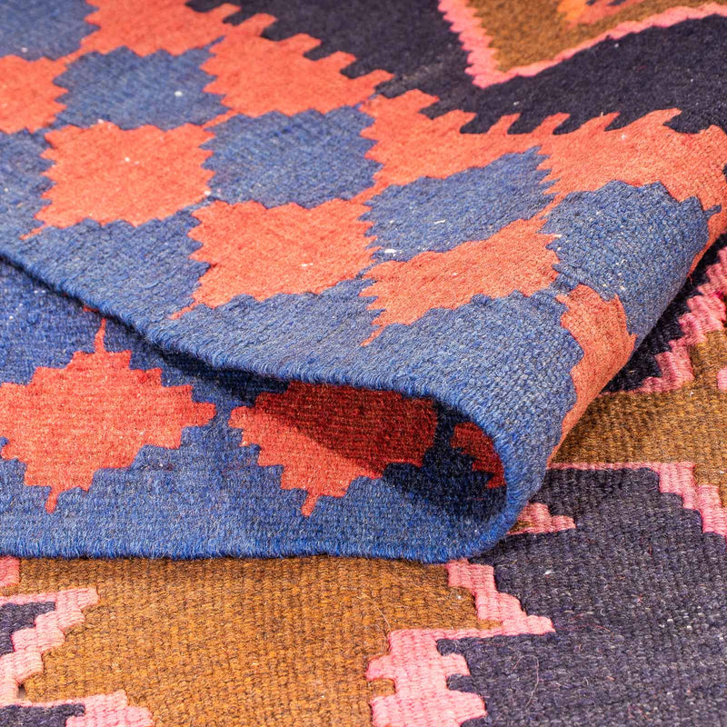 Tappeto corsia Tappeto Kelim - Vecchio - 300 x 135 cm - multicolore