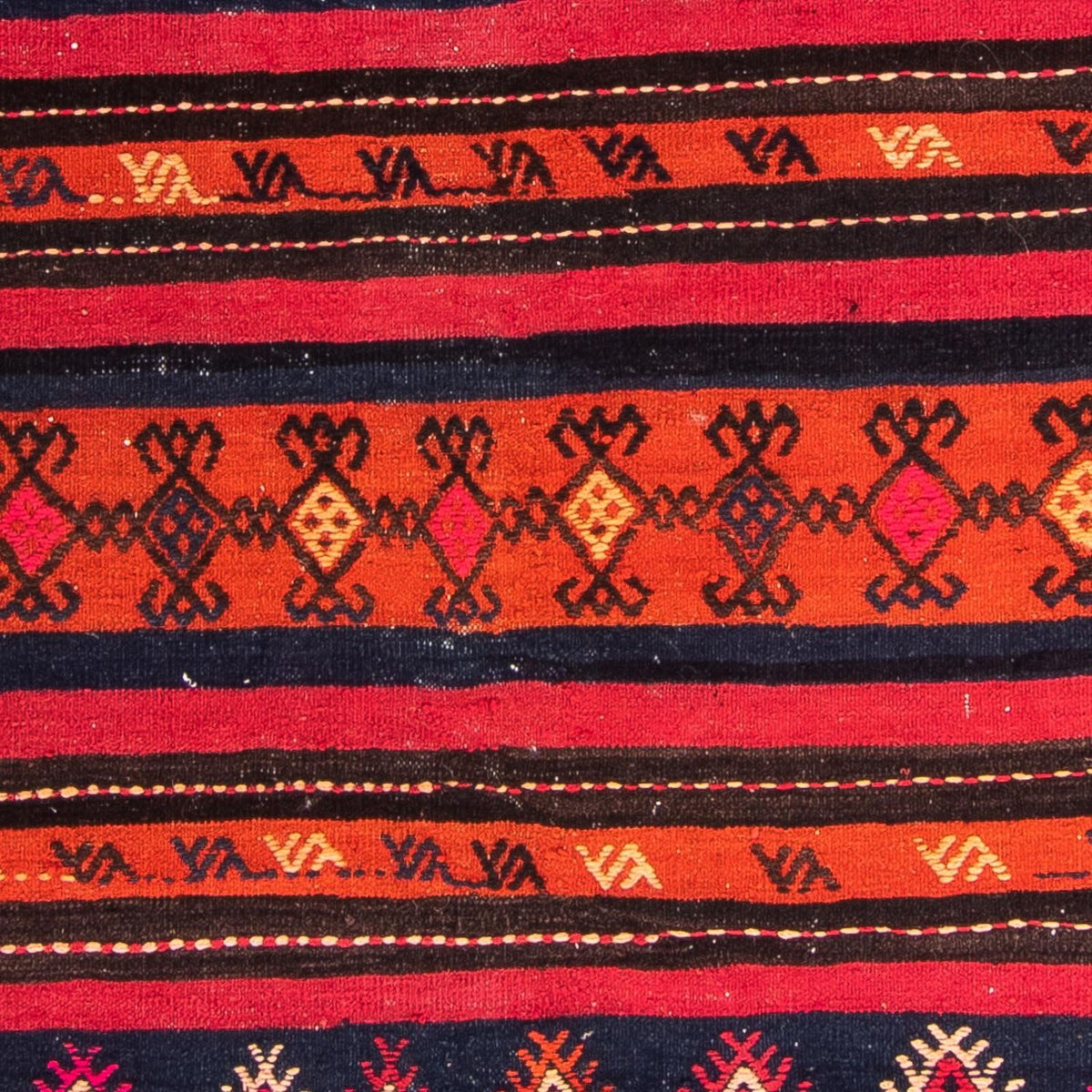 Tappeto Kelim - Vecchio - 200 x 155 cm - multicolore