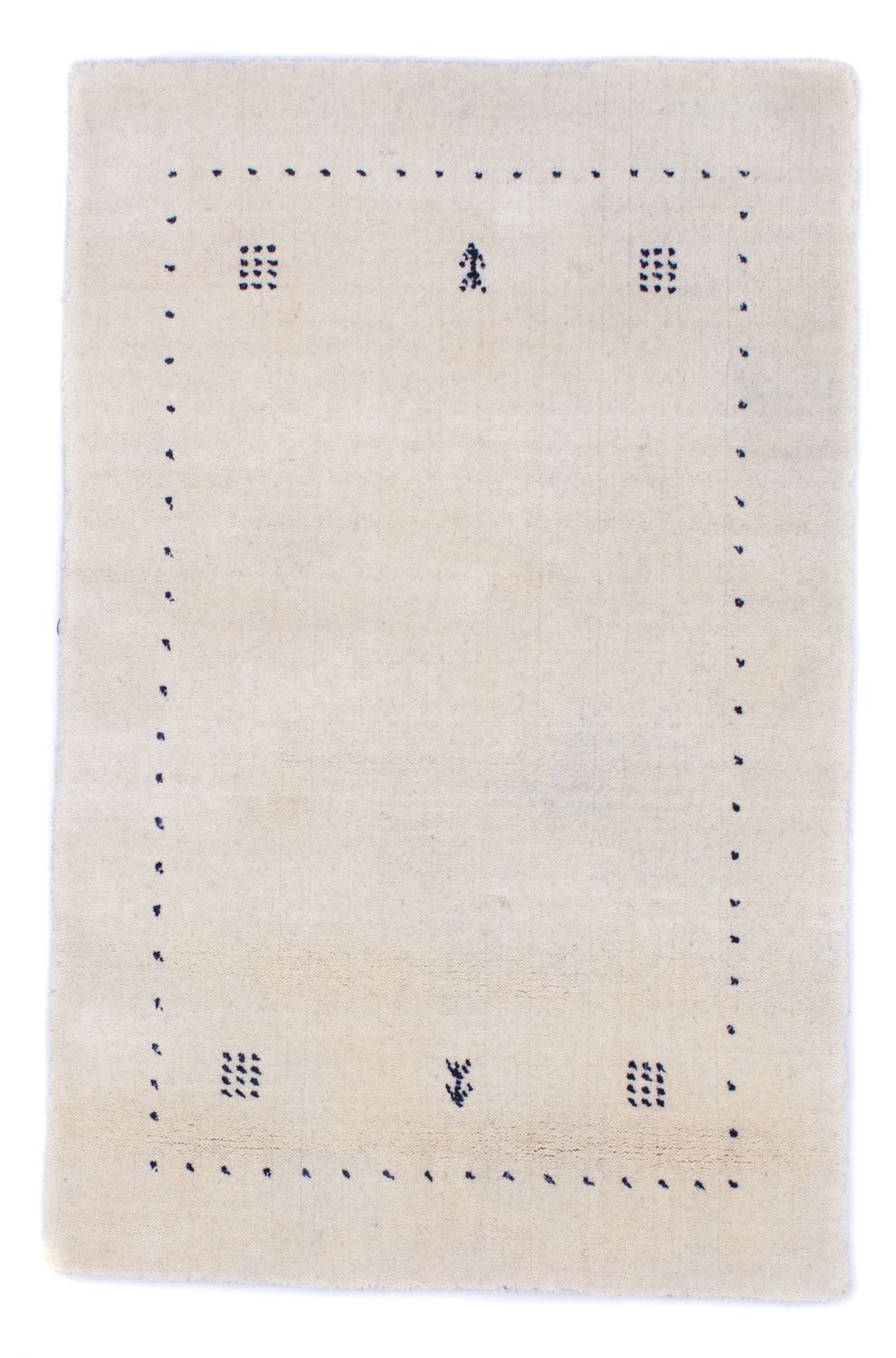 Tappeto Gabbeh - Softy - 90 x 60 cm - bianco naturale