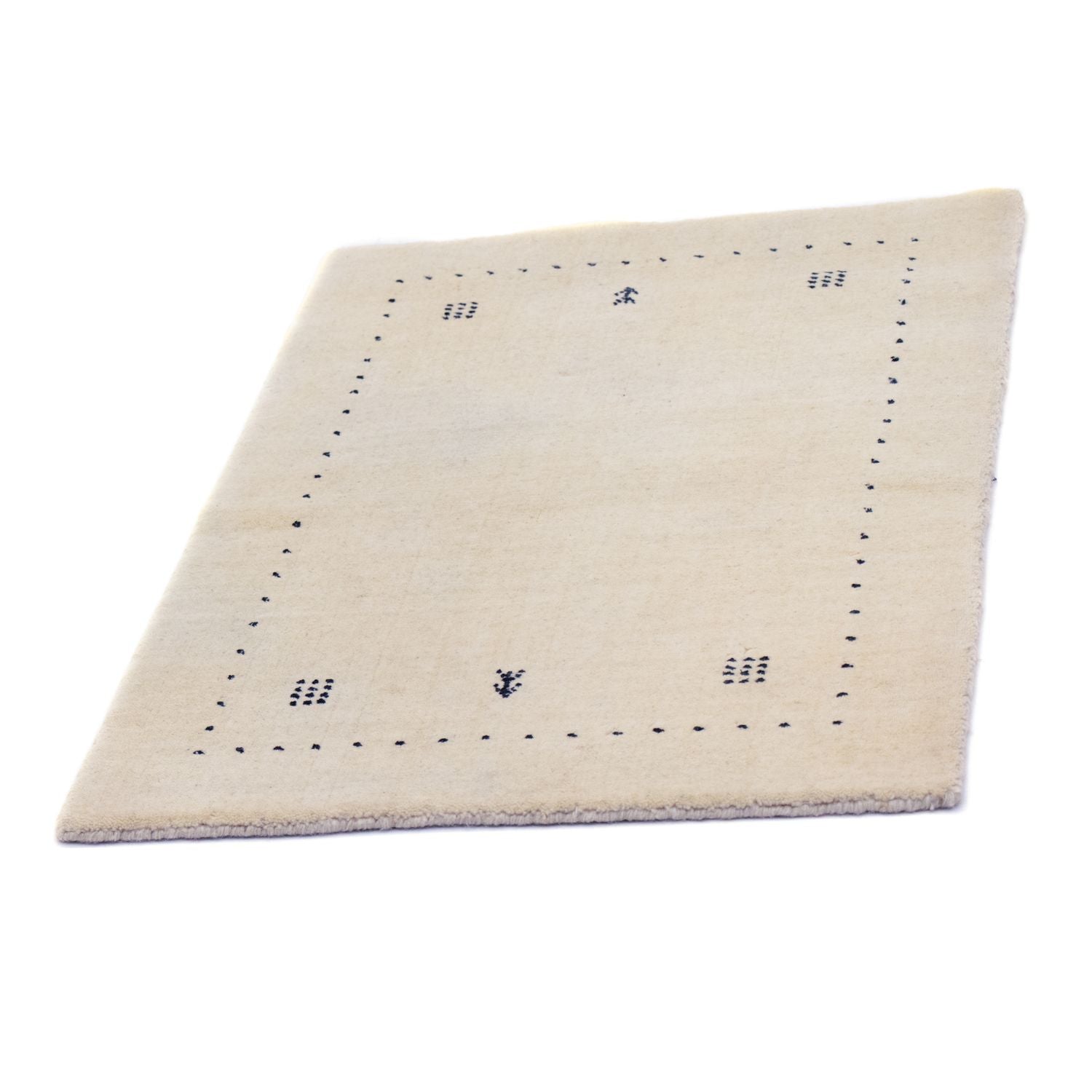 Tappeto Gabbeh - Softy - 90 x 60 cm - bianco naturale