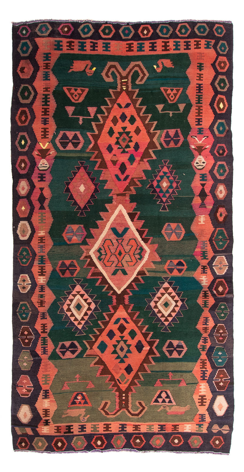 Tappeto Kelim - Vecchio - 310 x 175 cm - multicolore