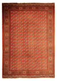 Tappeto Turkaman - 333 x 260 cm - rosso scuro