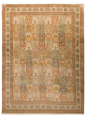 Tappeto di seta - Seta del Kashmir - 328 x 240 cm - multicolore