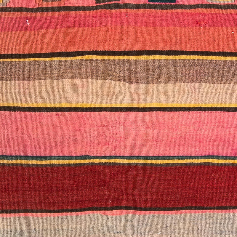 Tappeto corsia Tappeto Kelim - Vecchio - 250 x 120 cm - multicolore