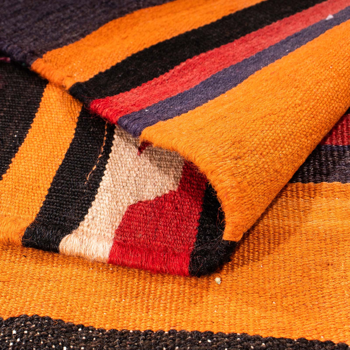 Tappeto corsia Tappeto Kelim - Vecchio - 295 x 120 cm - multicolore