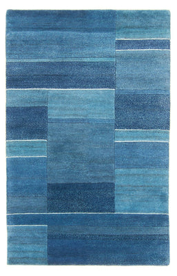 Tappeto Nepal - 181 x 119 cm - blu