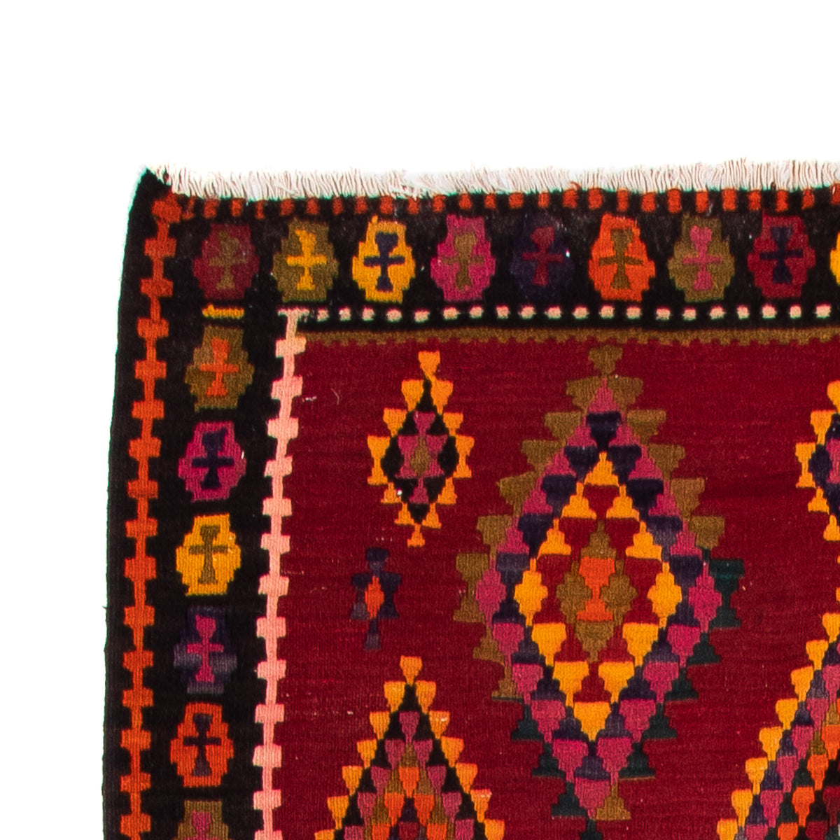 Tappeto corsia Tappeto Kelim - Vecchio - 380 x 144 cm - multicolore