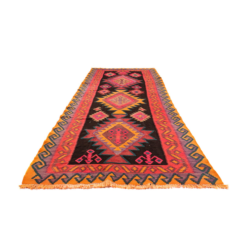 Tappeto corsia Tappeto Kelim - Vecchio - 305 x 80 cm - multicolore
