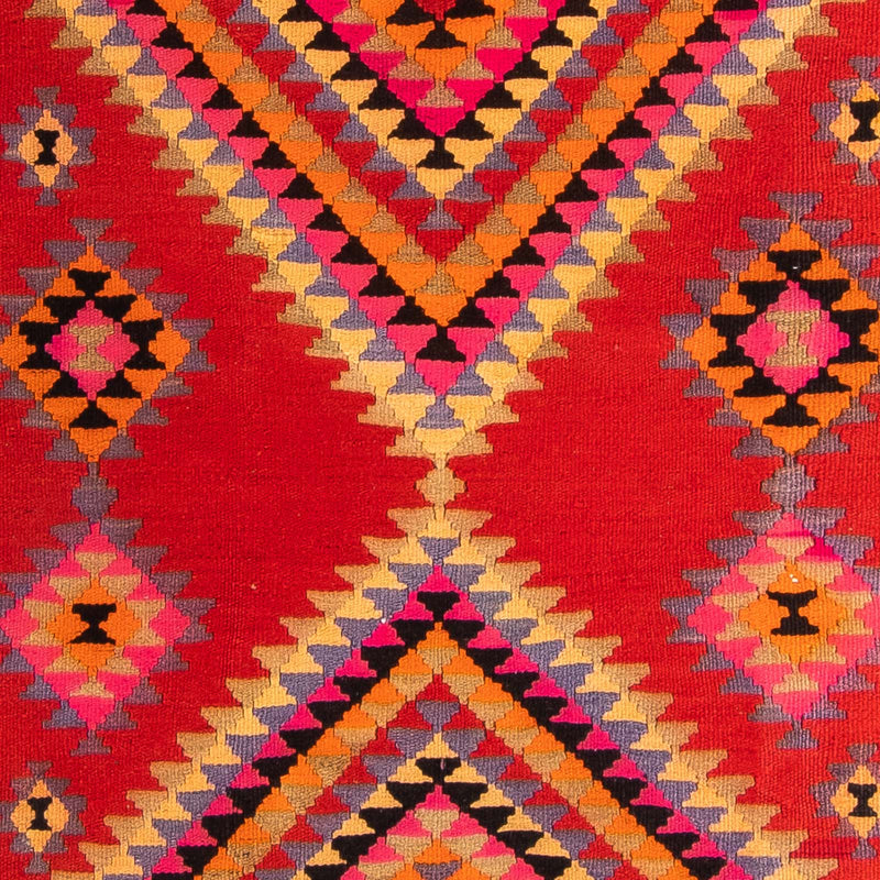 Tappeto corsia Tappeto Kelim - Vecchio - 400 x 155 cm - multicolore
