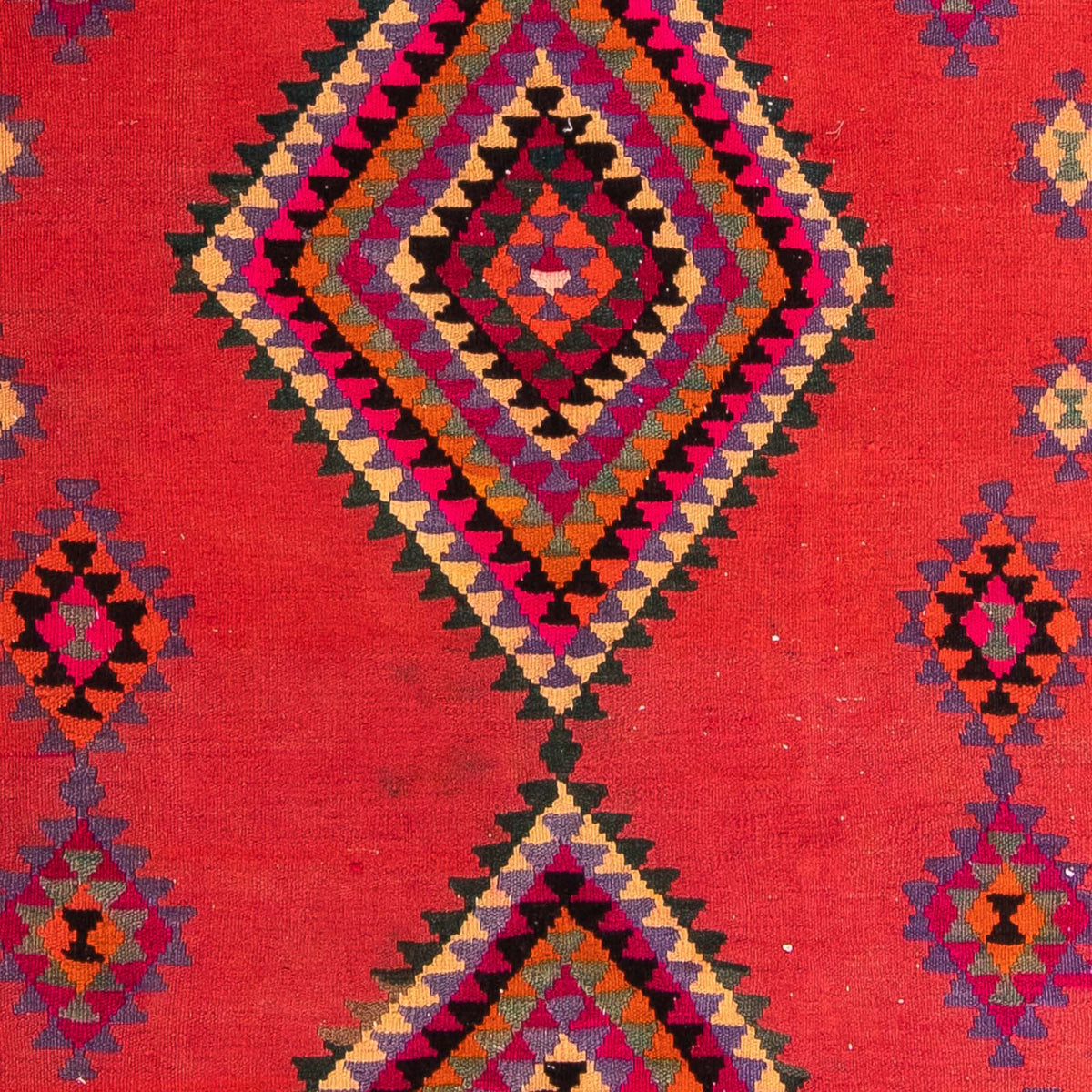 Tappeto corsia Tappeto Kelim - Vecchio - 390 x 155 cm - multicolore