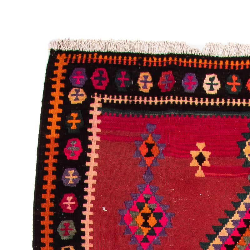 Tappeto corsia Tappeto Kelim - Vecchio - 390 x 155 cm - multicolore