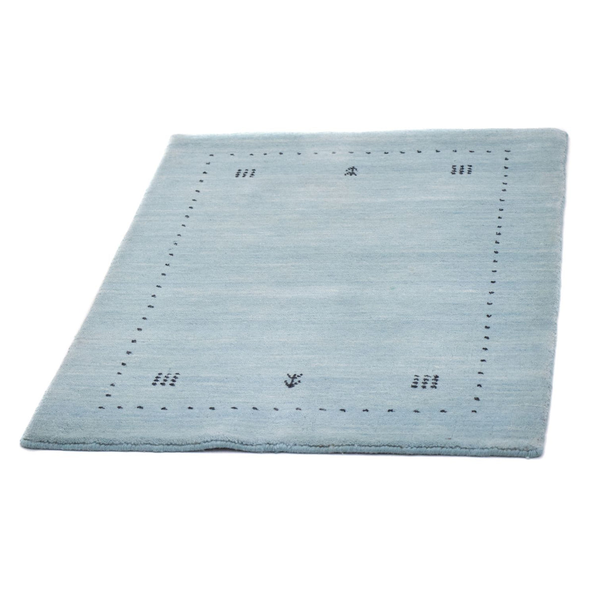 Tappeto Gabbeh - Softy - 95 x 65 cm - turchese