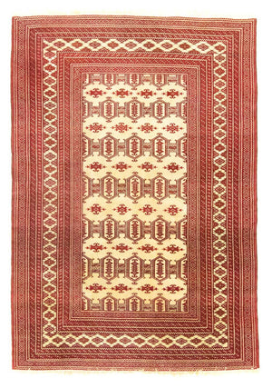 Tappeto Turkaman - 185 x 135 cm - rosso