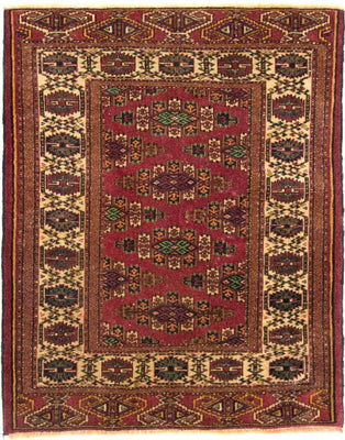 Tappeto afgano - Bukhara - 106 x 94 cm - rosso