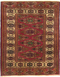 Tappeto afgano - Bukhara - 106 x 94 cm - rosso