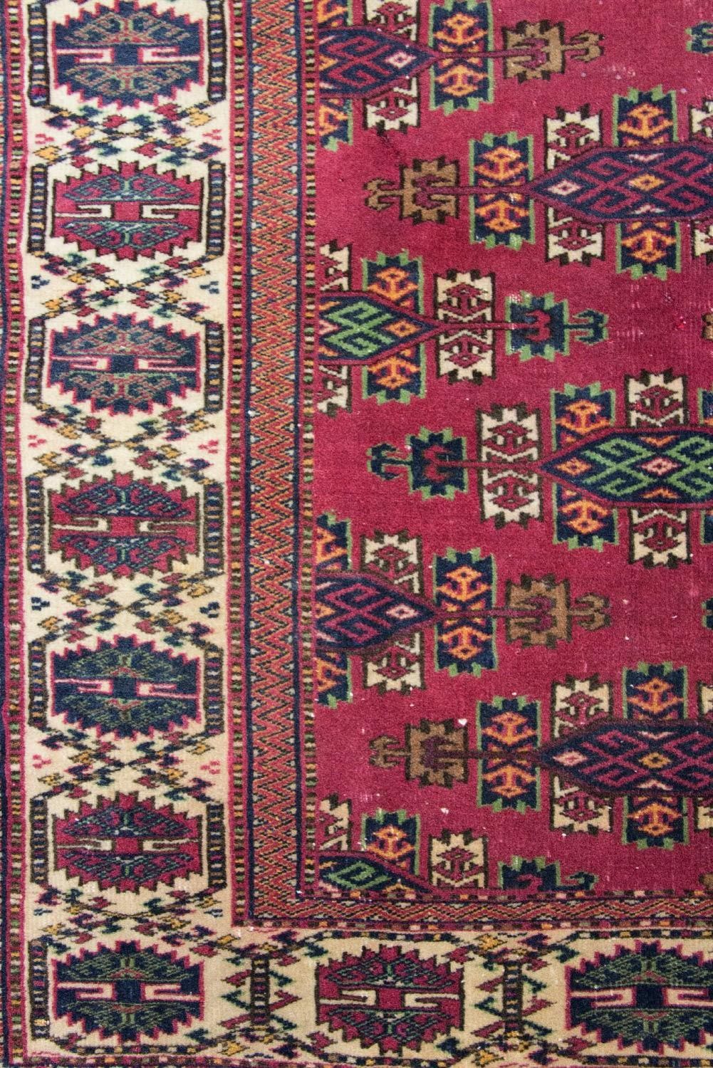 Tappeto afgano - Bukhara - 106 x 94 cm - rosso