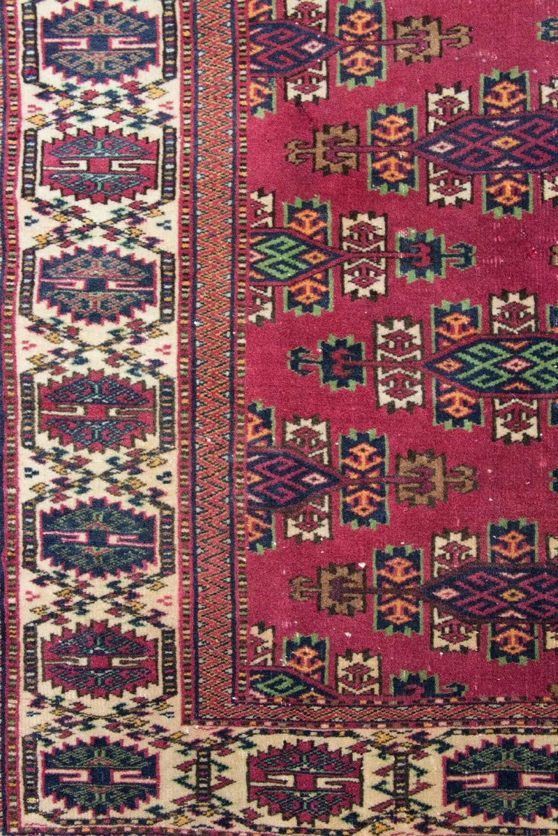 Tappeto afgano - Bukhara - 106 x 94 cm - rosso